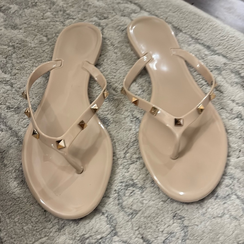 Steve Madden nude jelly studded thong sandal Size 7 - Picture 13 of 17